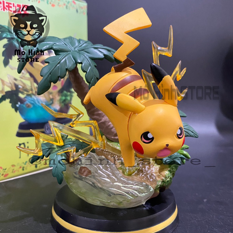 🔥Mô Hình Pokemon Pikachu - Cao 14cm - nặng 300gram - Pokemon - Bộ Pokemon - Có Vỏ Hộp màu màu