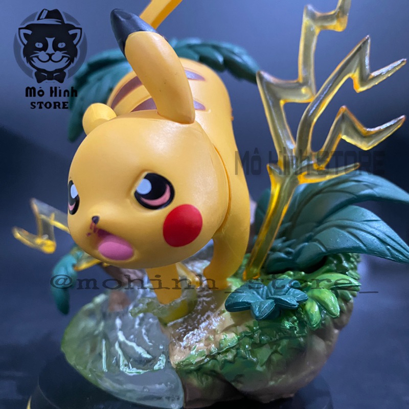 🔥Mô Hình Pokemon Pikachu - Cao 14cm - nặng 300gram - Pokemon - Bộ Pokemon - Có Vỏ Hộp màu màu
