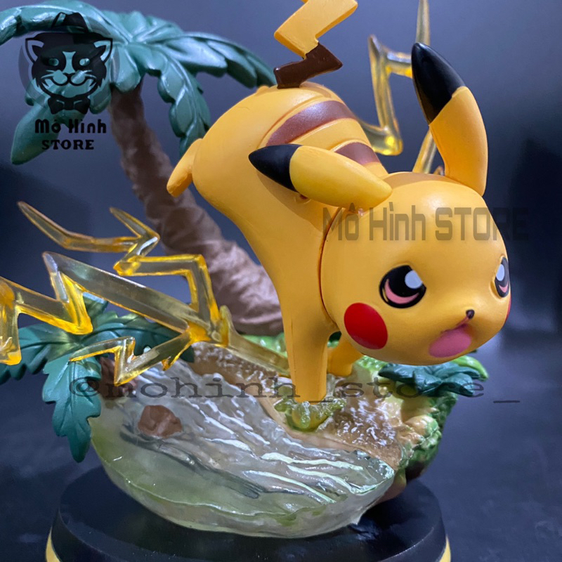🔥Mô Hình Pokemon Pikachu - Cao 14cm - nặng 300gram - Pokemon - Bộ Pokemon - Có Vỏ Hộp màu màu