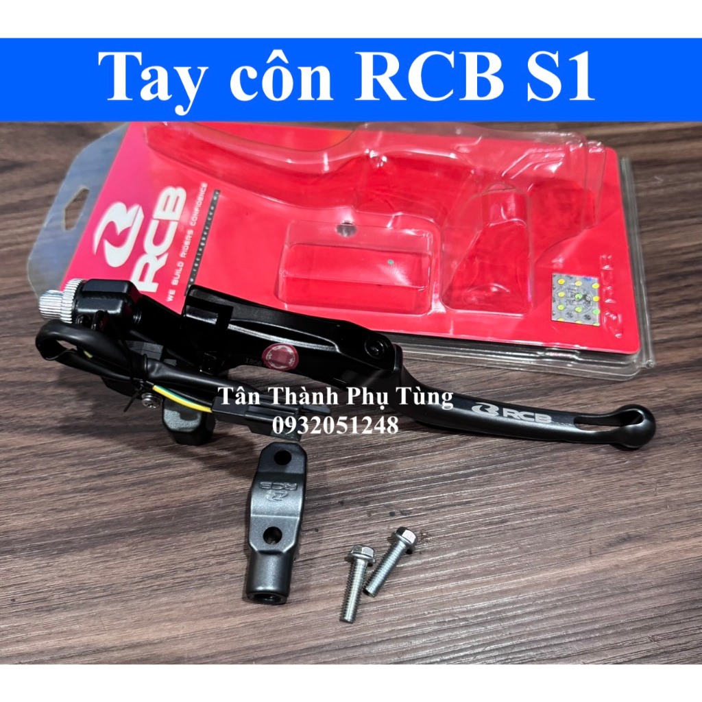 Tay thắng RCB S1 17mm màu xám bình dầu rời: Tay côn Trái, Tay dầu Trái/Phải