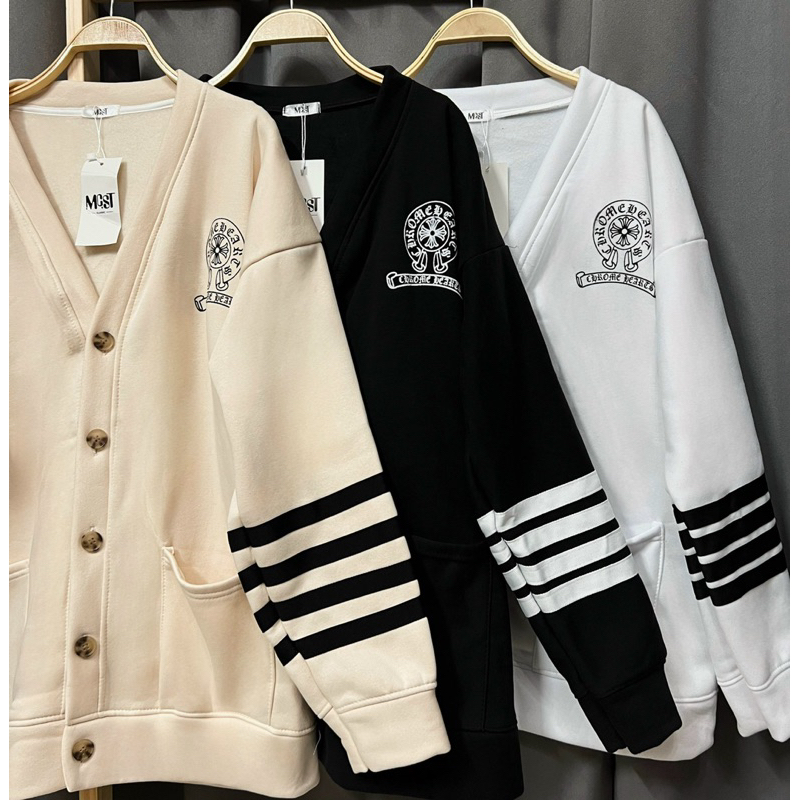 Áo Khoác Cadigan HÌNH THẬP 4 VẠCH  chất Nỉ cotton ,form rộng unisex phong cách Hàn Quốc - Bảo Ngọc Boutique