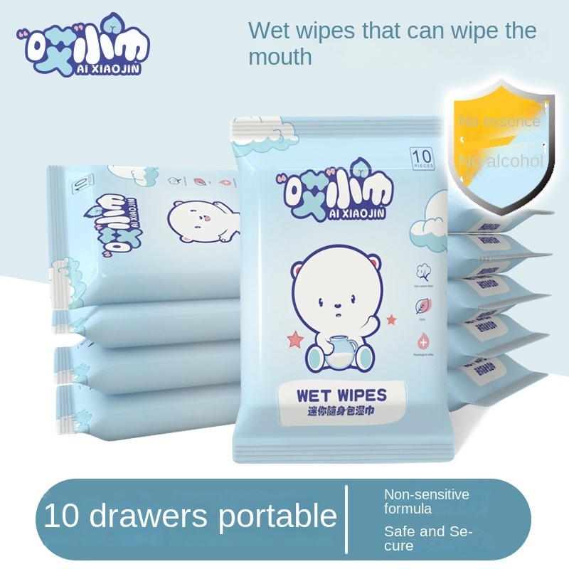 Khăn Ướt Lau Giày Oxilim Xanh Dương Dễ Dàng Mang Theo Chăm Sóc Người Lớn Và Trẻ Em Khăn ướt mini bỏ túi bằng