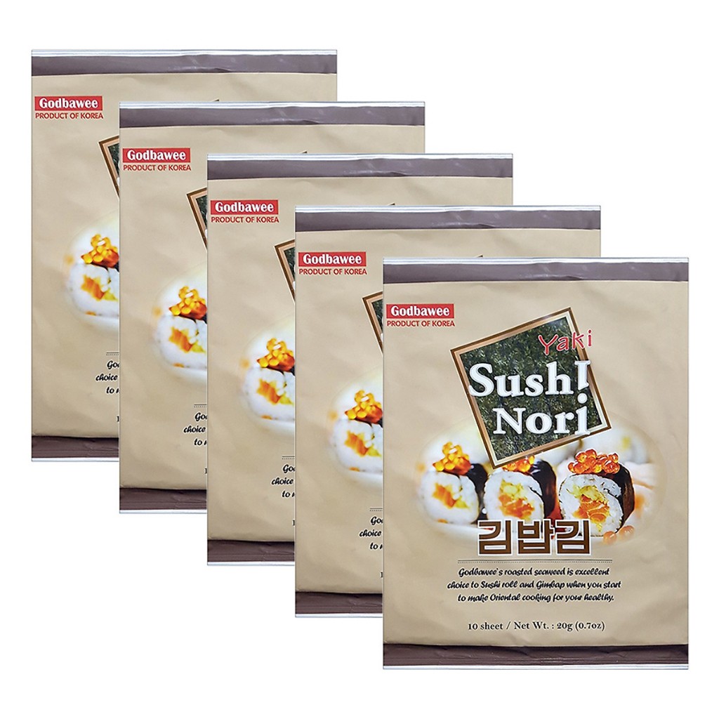 Rong biển cuộn cơm Yaki Shushi Nori Godbawee 20g