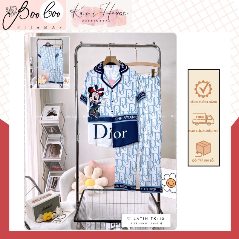 𝑲𝑨𝑽𝑰𝑯𝑶𝑼𝑺𝑬 🍁 Đồ Mặc Nhà Pijama⁴ 𝑻𝑵𝑸𝑫 𝑩𝒐𝒐 𝑩𝒐𝒐 Lụa Latin Freesize Hàng Thiết Kế