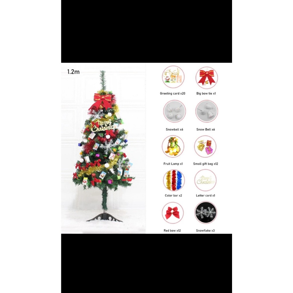 CÂY THÔNG NOELKÈM PHỤ KIỆN