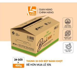 Thùng Bột Bánh Khọt TÀI KÝ 400g x 24 gói - Hàng Chính Hãng, Date Mới Nhất!
