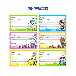 Nhãn vở Điểm 10 Thiên Long TP-NBL01 4 xấp