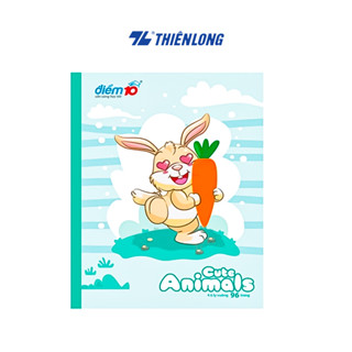 Combo 5 cuốn Tập vở học sinh Thiên Long 4 ô ly vuông 96 trang 100gsm, giấy dày, bìa dễ thương TP-NB061 - Hình ngẫu nhiên