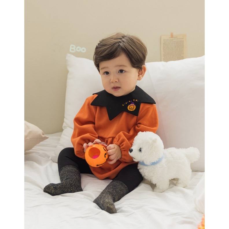 - Bodysuit LittleTini Pumpkin chính hãng Hàn Quốc cho bé