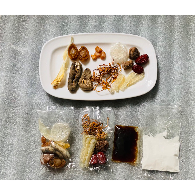 Sét súp bào ngư + nồi đen