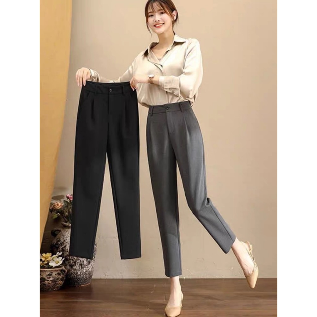 Quần tây công sở nữ bigsize cạp lưng cao liền chuẩn form tôn dáng-LNS-Mã 333D