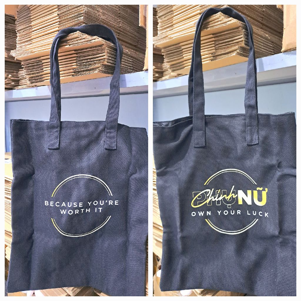 Túi vải tote canvas Colgate, Nivea, Waston