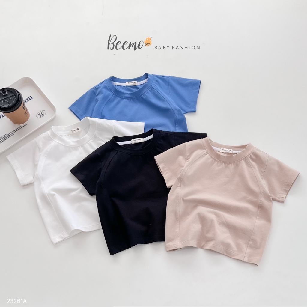 Áo phông gân nổi cho bé Beemo,Chất liệu cotton mềm mại, co giãn và thấm hút mồ hôi B331