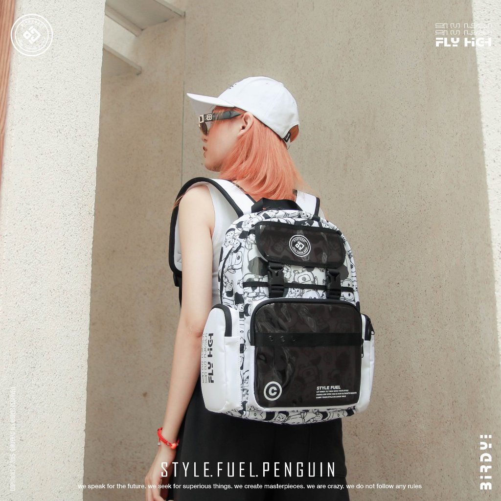 Balo BIRDYBAG STYLE FUEL PENGUIN unisex New Original Backpack