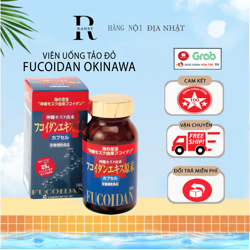 Viên uống tảo đỏ Fucoidan Okinawa 150 viên Nội Địa Nhật Bản