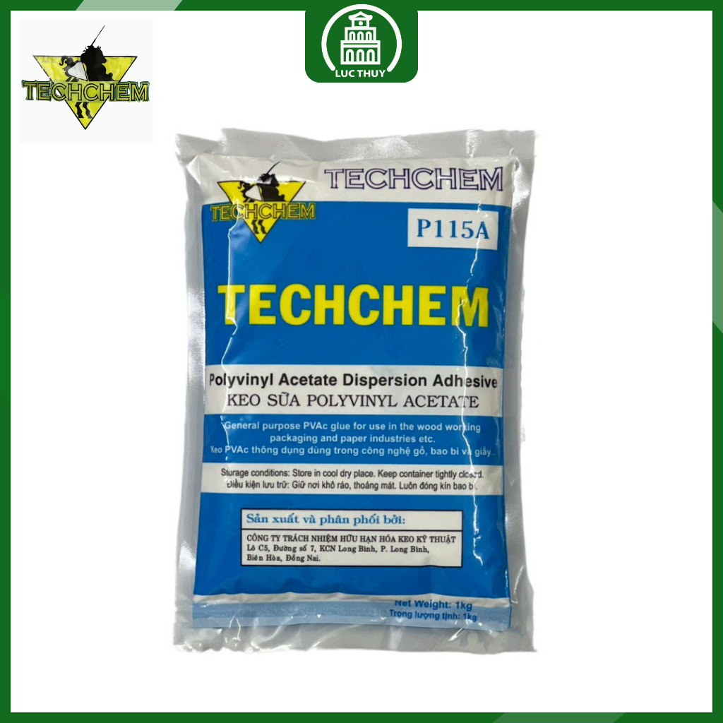 Keo sữa Techchem P115A - Hàng chất lượng cao, chính hãng - Chuyên dụng lát sàn gỗ tự nhiên - Ván sàn Lục Thủy