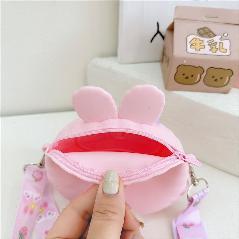 Túi Đeo Chéo Cho Bé, Túi Đeo Chéo Trẻ Em, Túi Đeo Vai Cho Bé Đi Chơi, Du Lịch, Đựng Lì Xì Tiện Lợi Mẫu thỏ