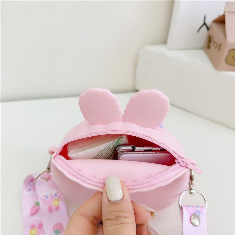 Túi Đeo Chéo Cho Bé, Túi Đeo Chéo Trẻ Em, Túi Đeo Vai Cho Bé Đi Chơi, Du Lịch, Đựng Lì Xì Tiện Lợi Mẫu thỏ