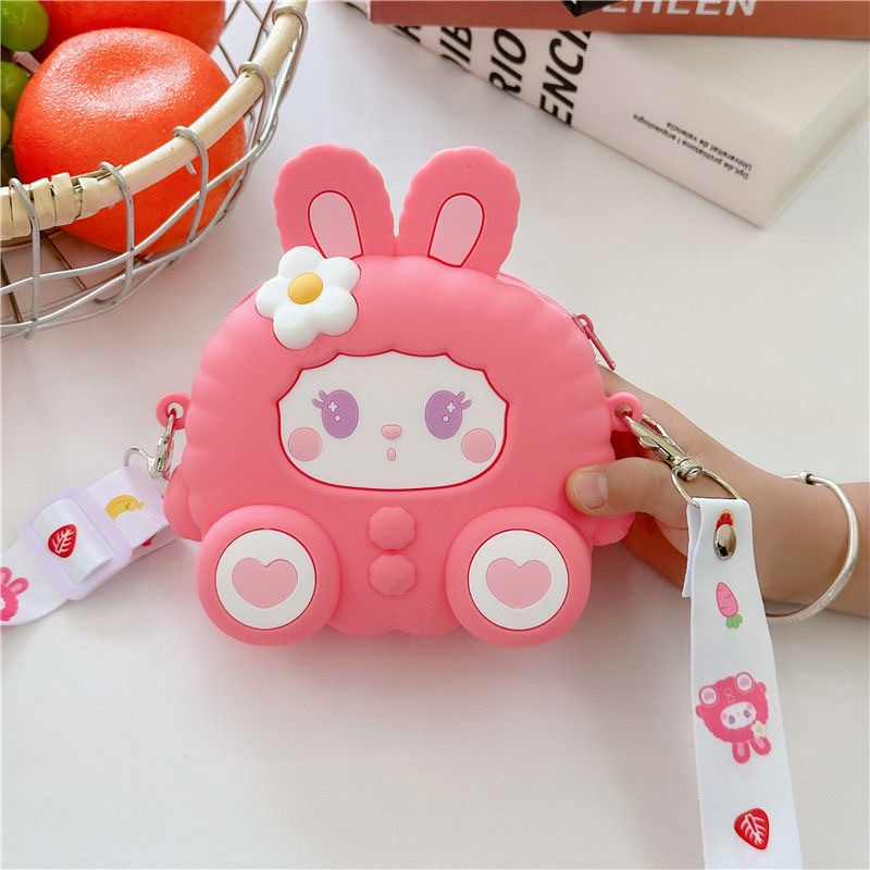 Túi Đeo Chéo Cho Bé, Túi Đeo Chéo Trẻ Em, Túi Đeo Vai Cho Bé Đi Chơi, Du Lịch, Đựng Lì Xì Tiện Lợi Mẫu thỏ