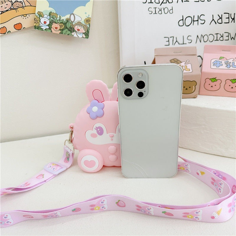 Túi Đeo Chéo Cho Bé, Túi Đeo Chéo Trẻ Em, Túi Đeo Vai Cho Bé Đi Chơi, Du Lịch, Đựng Lì Xì Tiện Lợi Mẫu thỏ