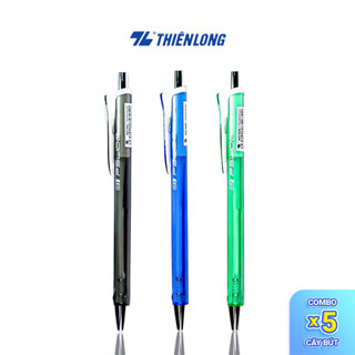 Combo 5/10/20 Bút Gel Thiên Long GEL-B011 ngòi 0.5mm mực xanh/đỏ/đen kiểu dáng đơn giản, có đệm mềm giúp cầm tay êm