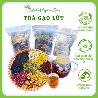 Trà gạo lứt thảo mộc - thanh lọc thải độc, thanh nhiệt mát gan, đẹp da giữ dáng - thảo mộc thiên nhiên likata