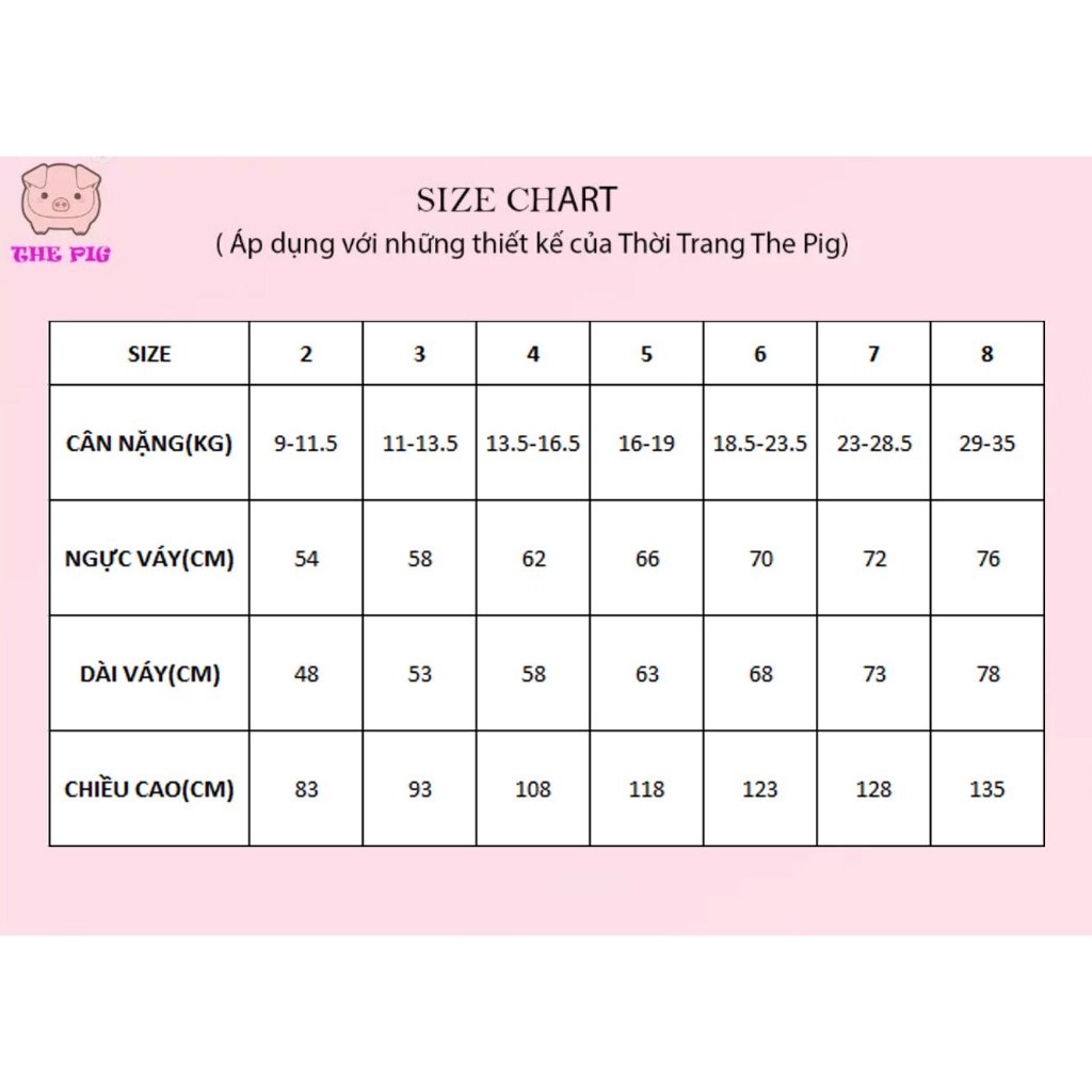 Đầm Cho Bé Gái The Pig , Hoạ Tiết Hoa Hồng Cực xinh.Chất Thô Cotton Mềm Mịn, Thoáng Mát, Thấm Hút Mồ Hôi Tốt