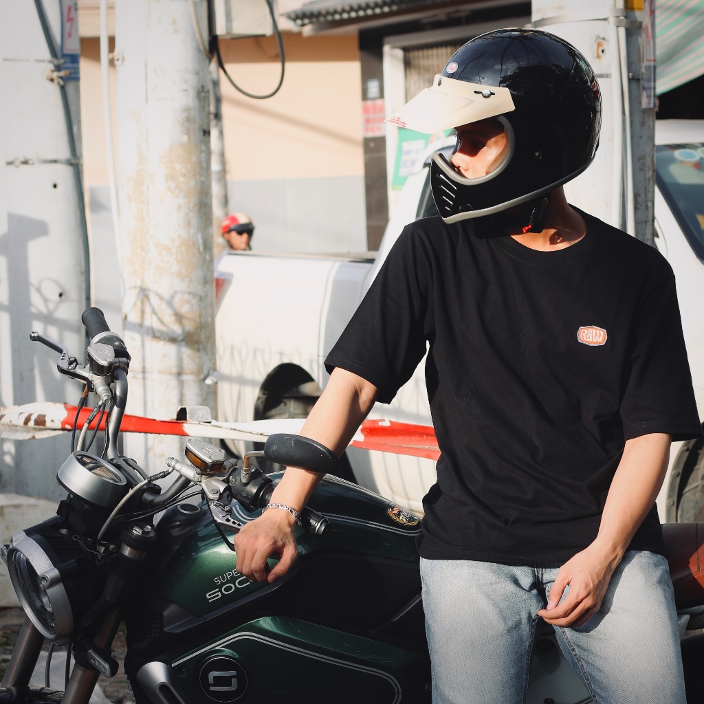 Áo thun Raw basic thêu vải thun cotton thoáng mát 4 chiều ArrowShop