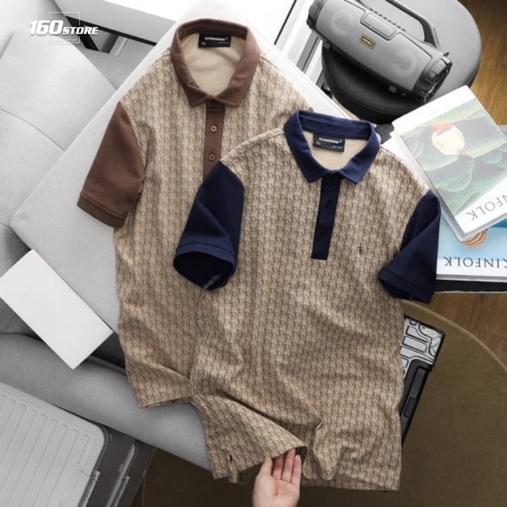 Áo thun nam Polo ICDN Họa tiết chất Cotton dày dặn bo thun mềm mại - PLID0059