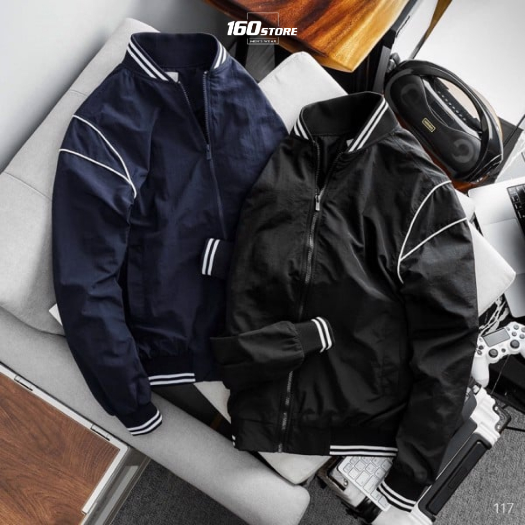 Áo khoác nam Bomber ICONDENIM chất liệu linh hoạt chống nắng và gió điều chỉnh nhiệt độ cơ thể - AKID0117