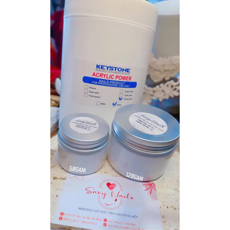 Bột đắp móng clear keystone