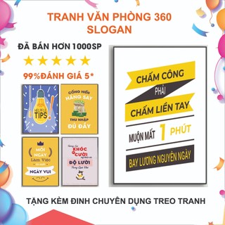 Tranh Tạo Động Lực Cho Văn Phòng 17 - Vải Canvas Cán Fomex Đẹp- Bảo Hành 10 năm - Tranh Văn Phòng 360