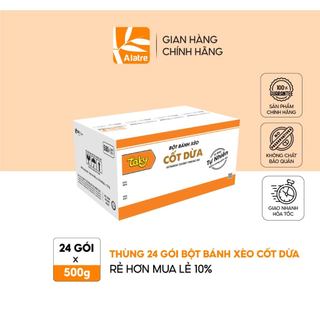 Thùng Bột Bánh Xèo Cốt Dừa TÀI KÝ 500g x 24 gói - Tặng Kèm Gói Cốt Dừa!