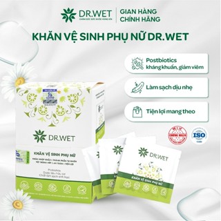 KHĂN ƯỚT Vệ Sinh Phụ Nữ DR.WET Giúp Làm Sạch, Hỗ Trợ Giảm Mùi Tiện Lợi Shop Miha Baby