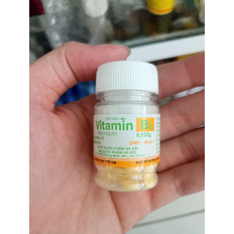 Vitamin B2 Viên Uống Bổ Sung Vitamin B2 Giúp Mau Lành Da lọ 100v
