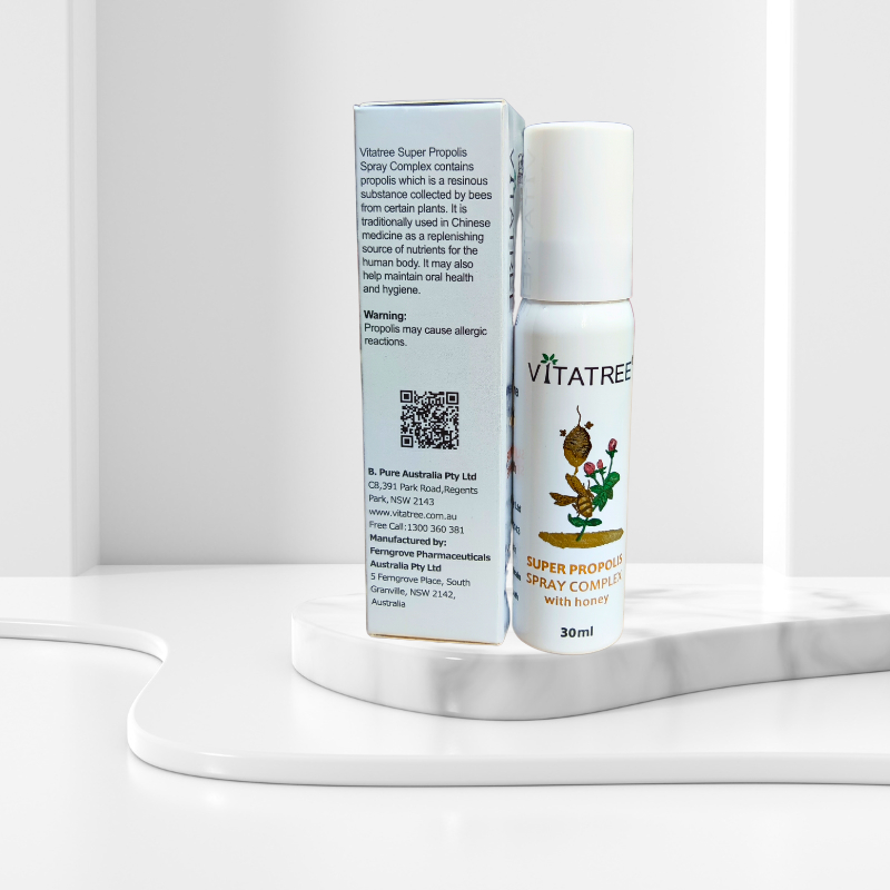 Xịt keo ong Vitatree Super Propolis Spray Complex with honey
