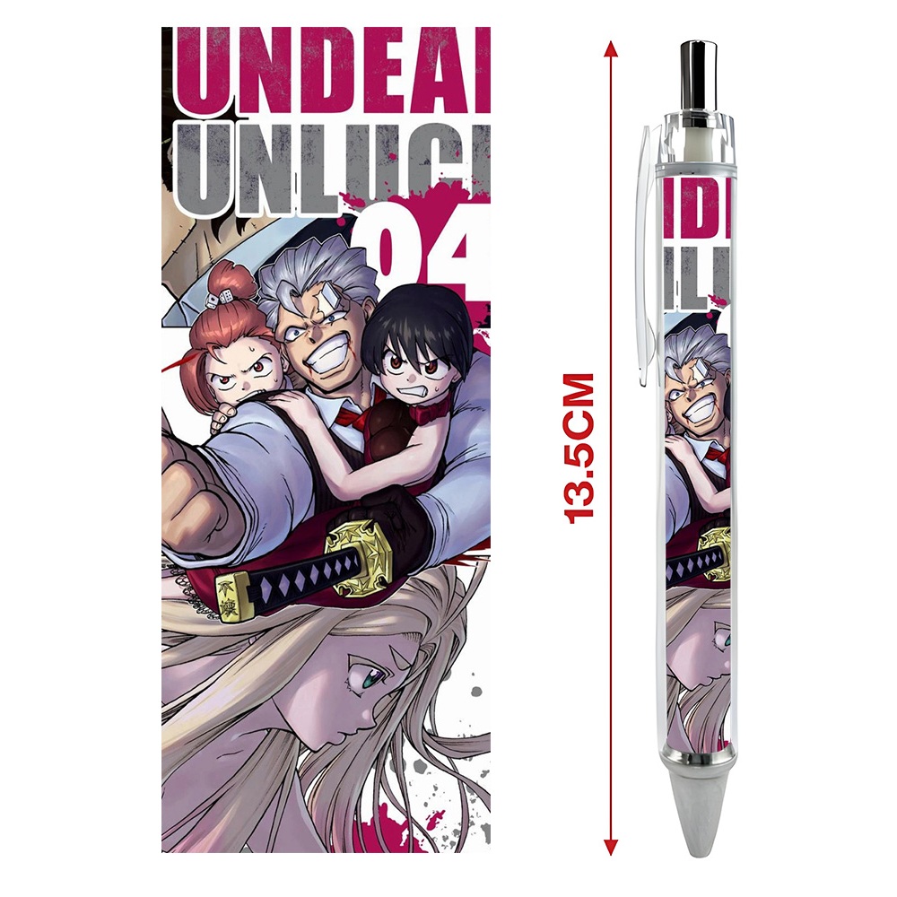 Bút viết In hình Anime Manga Undead Unluck - Hình in sắc nét - Bút Gel ngòi 0.5mm by 2D Tộc Shop