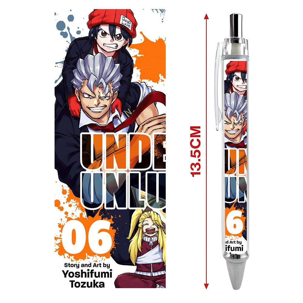 Bút viết In hình Anime Manga Undead Unluck - Hình in sắc nét - Bút Gel ngòi 0.5mm by 2D Tộc Shop