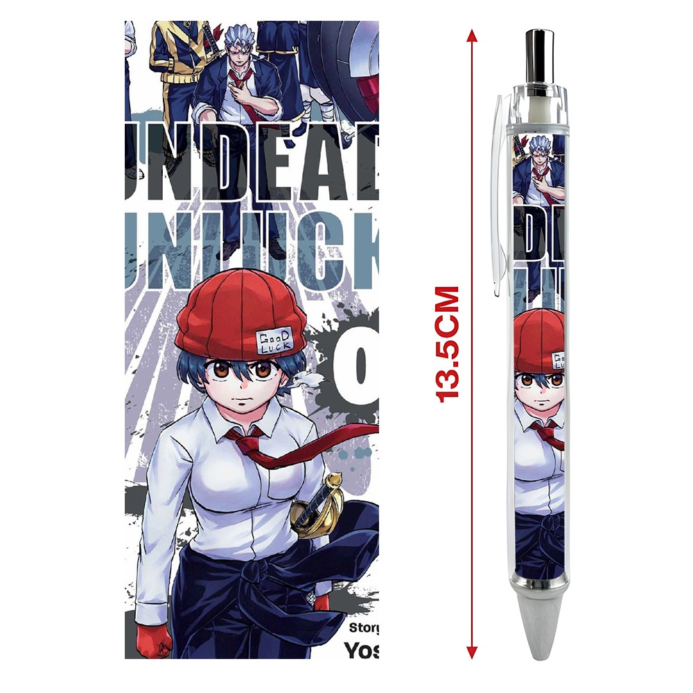 Bút viết In hình Anime Manga Undead Unluck - Hình in sắc nét - Bút Gel ngòi 0.5mm by 2D Tộc Shop