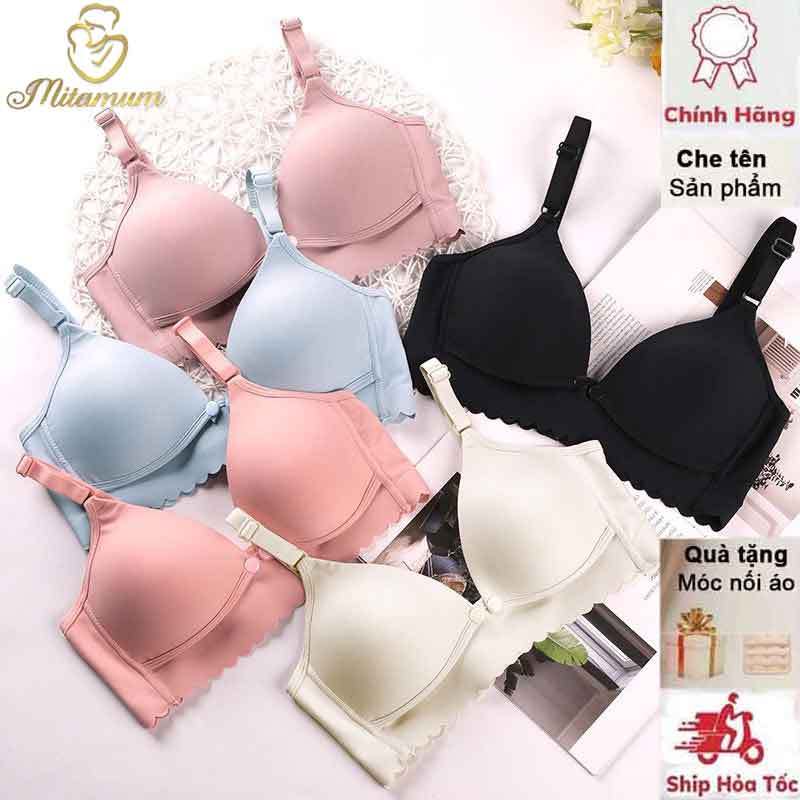 Áo Lót Ngực Bầu Cho Bé Con Bú Su Đúc Không Gọng Nâng Ngực Đồ Lót Chip Bà Bầu