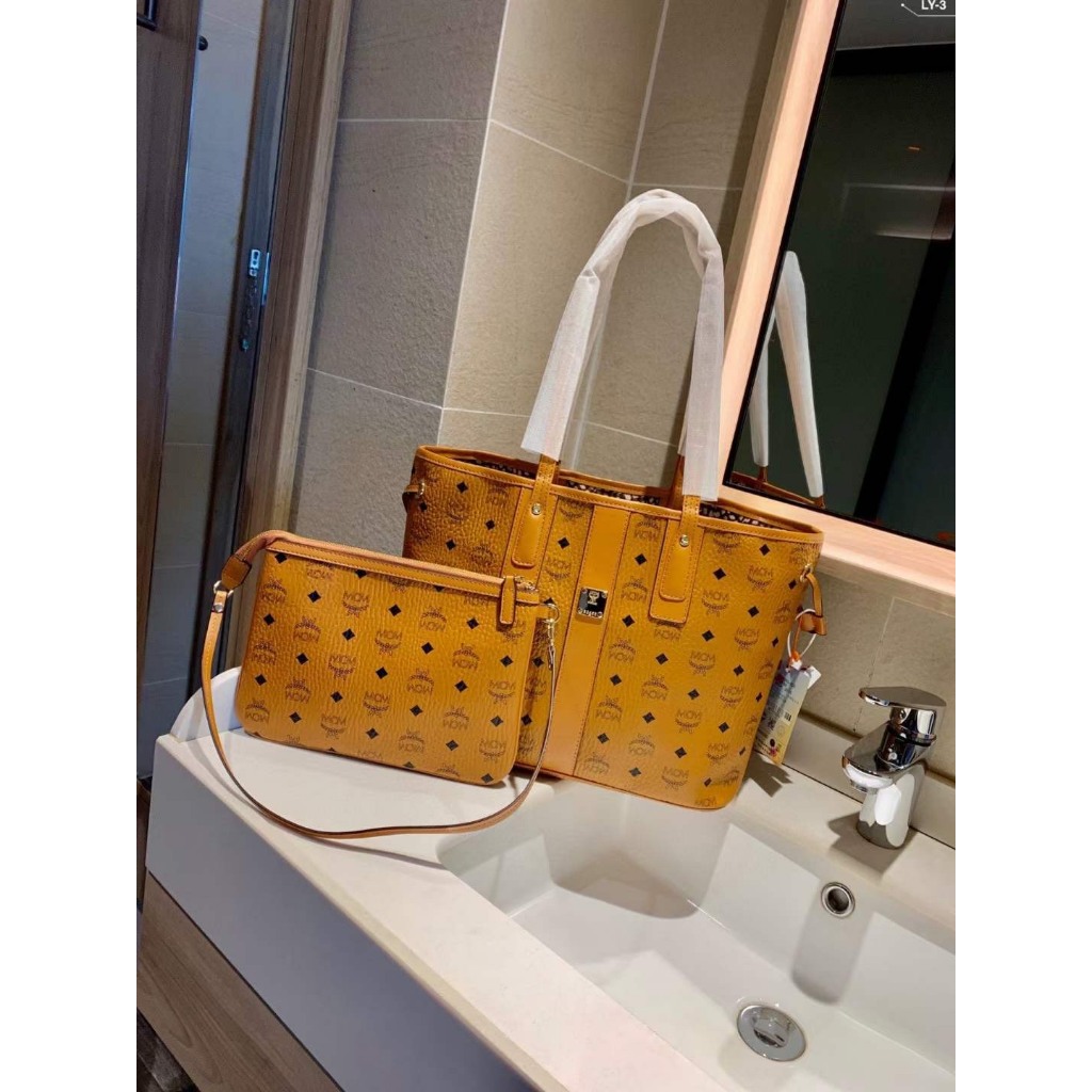 Set Túi Xách M.C.M tote Màu vàng