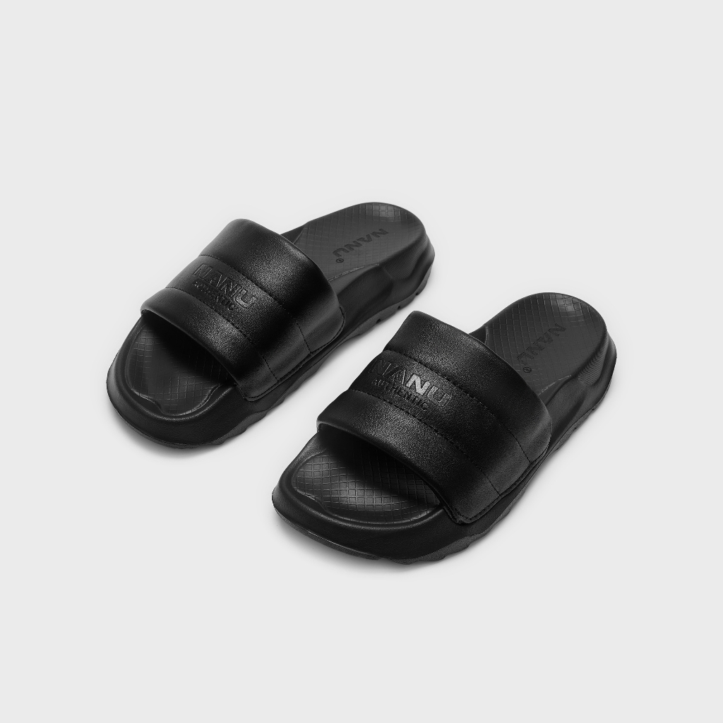 Dép Nanu unisex Nanu N13 All black chunky EVA 4.5cm siêu êm