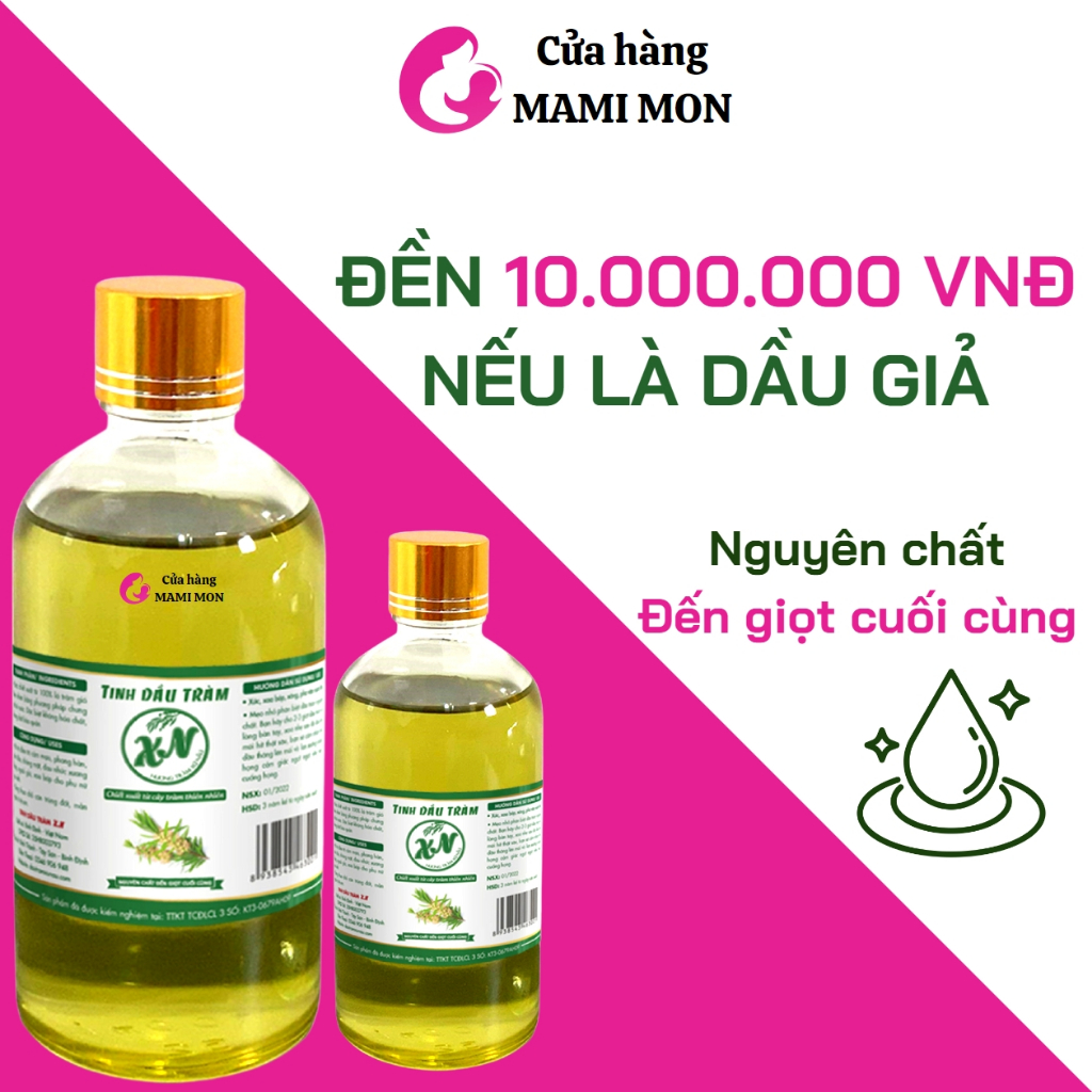 Tinh dầu tràm XN Xứ Nẫu đuổi muỗi cho bé nguyên chất tắm bé sơ sinh Shop Mami Mon