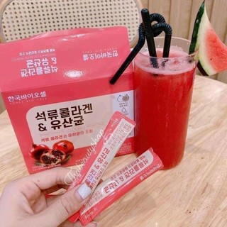 Bột collagen lựu đỏ bio cell hàn quốc