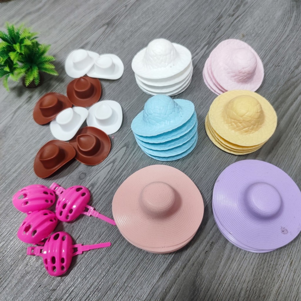 phụ kiện búp bê bé gái,bé trai Các mẫu mũ , nón xinh xắn