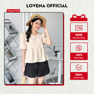 Quần đũi nữ ngố ống rộng Lovena chất vải đẹp