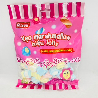 Kẹo Marshmallow Kẹo Bông Gòn Mềm Mềm Dẻo Dẻo hiệu Jolly Risen 200g