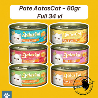Pate Aatas Cat cá ngừ tươi - pate mèo lon 80g | phinthecat