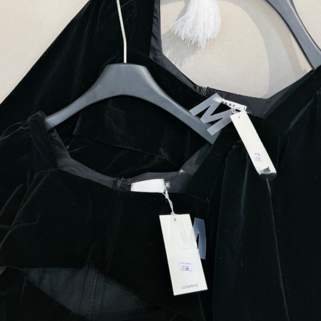 Váy nữ kiểu DEMAY, đính đá trẻ trung dễ mặc