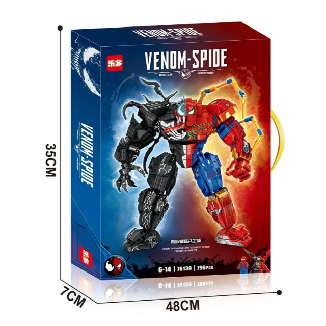🔥Sản phẩm mới Venom Mech Spider-Man Avengers Alliance Building Blocks Nam 8 Đồ Chơi Lắp Ráp Xếp Hì